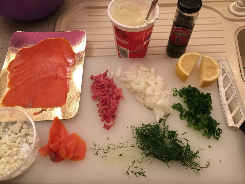 SmokedSalmonFlatbreadIngredients