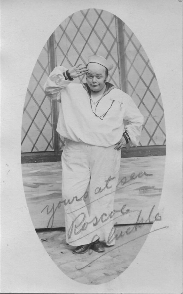 Hand-signed photo from Roscoe "Fatty" Arbuckle to Ruth Bouett